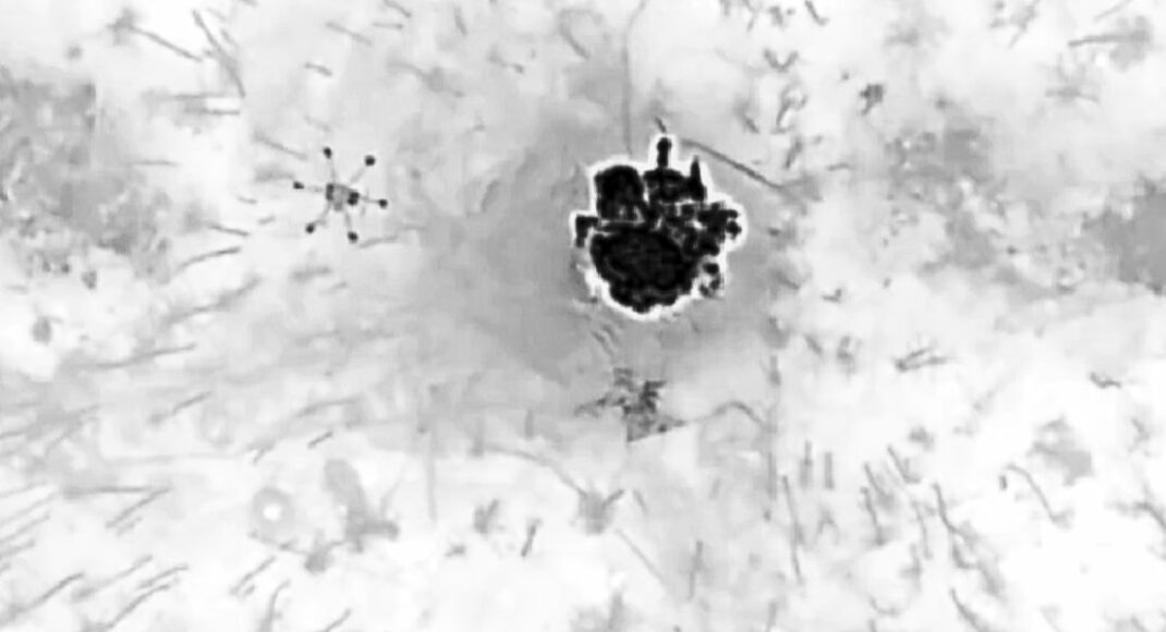 Позиции российских оккупантов в Серебрянском лесу были уничтожены ударными дронами "Мести" (видео)