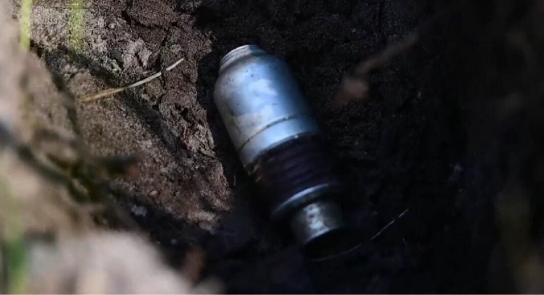 В "Святых горах" на Донетчине обнаружили гранатометный выстрел ВОГ-25 (видео)