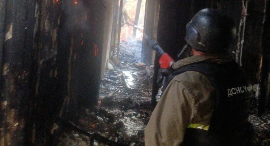 Сегодня в Константиновке в квартире в многоэтажке сгорел мужчина