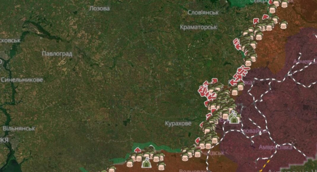 Російські загарбники просунулися на Донеччині біля 7 населених пунктів