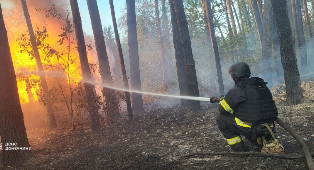 В Донецкой области спасатели за сутки ликвидировали 26 пожаров