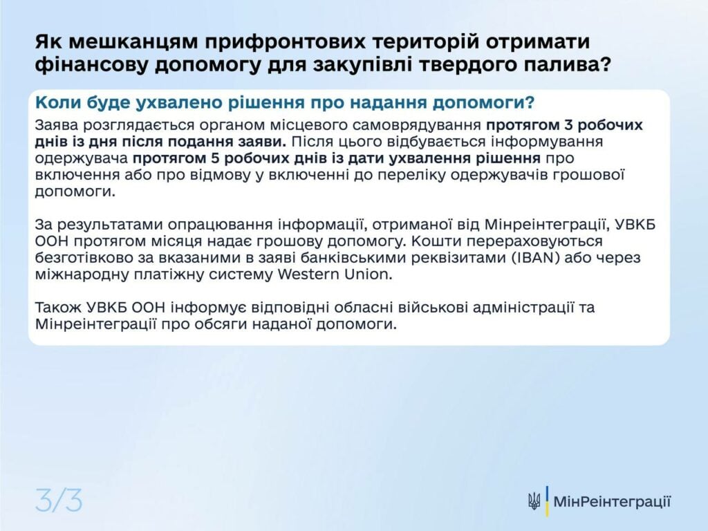 Жителі Донеччини і Луганщини можуть отримати матеріальну допомогу на закупівлю деревини для опалення — 21 тис. грн.