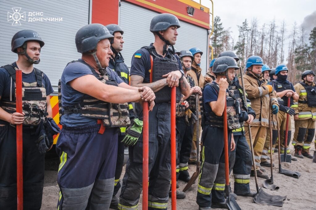 Рятувальники розповіли про масштаби ліквідованої лісової пожежу на території національного парку "Святі гори" (фото)