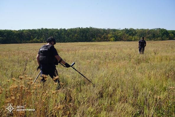 В Донецкой области спасатели обезвредили 16 взрывоопасных предметов