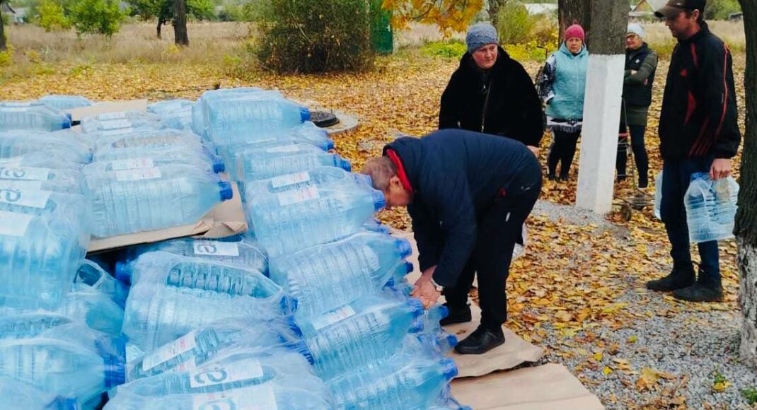 До Піщанського старостинського округу надійшла гуманітарна допомога у вигляді питної води від GEM