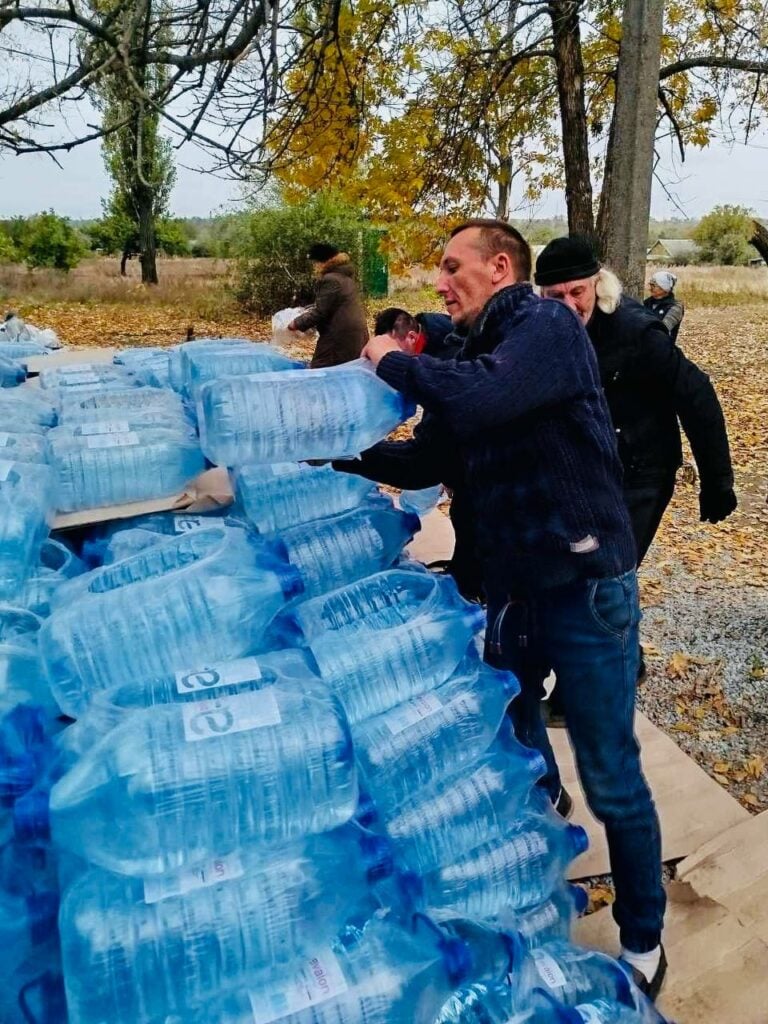 До Піщанського старостинського округу надійшла гуманітарна допомога у вигляді питної води від GEM