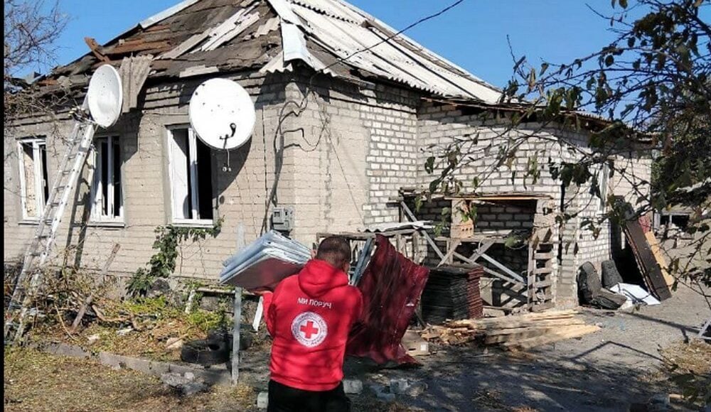 У Лимані Червоний Хрест допомагає постраждалим від обстрілів (фото)