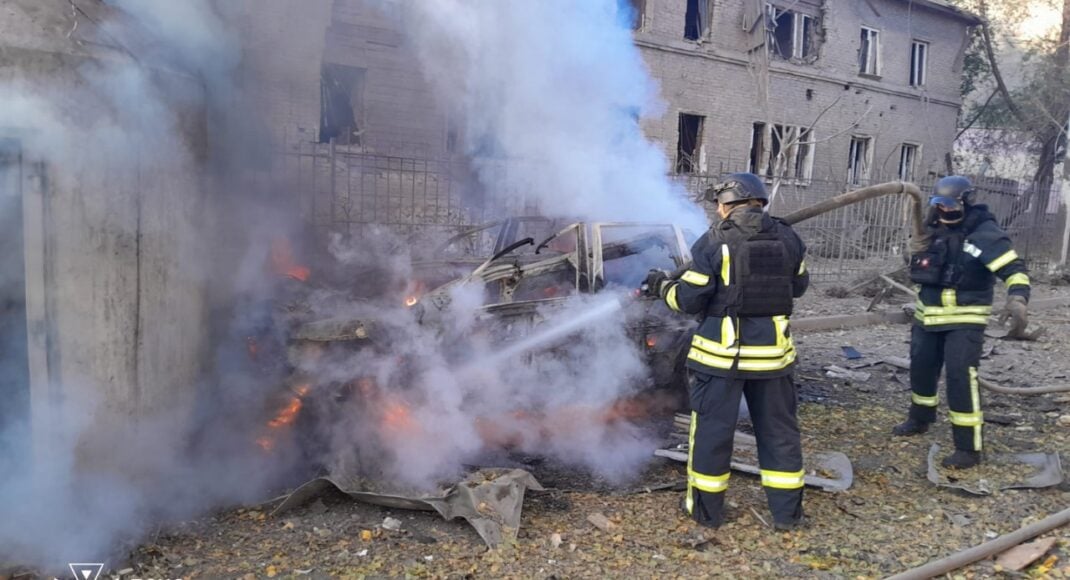 В Константиновке спасатели ликвидировали последствия обстрела