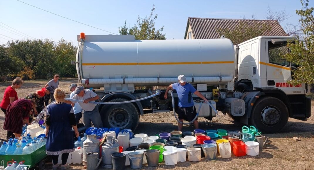 Рятувальники підвезли понад 32 тонни води мешканцям Костянтинівки