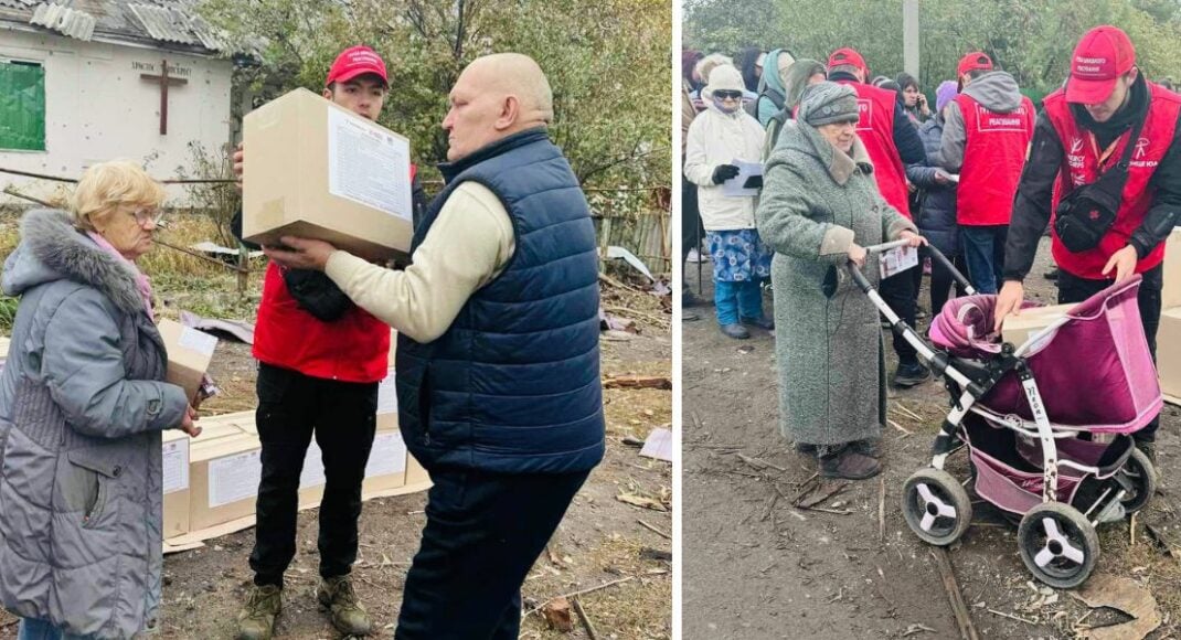 Жители двух поселков в Покровском районе получили гигиенические и строительные наборы от благотворителей (фото)