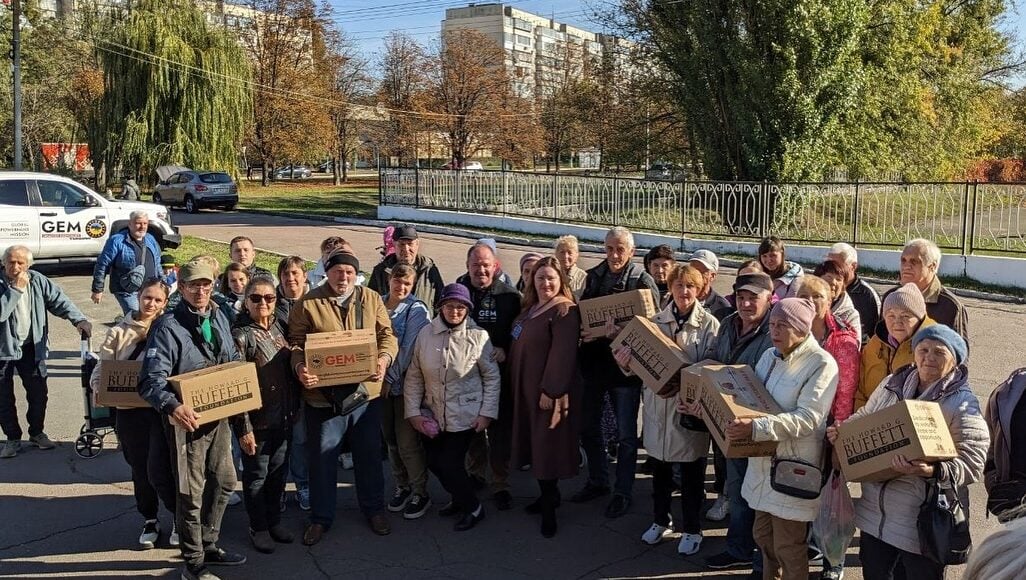 У Броварах переселенці з Луганщини отримали гуманітарну допомогу від GEM та HGBF