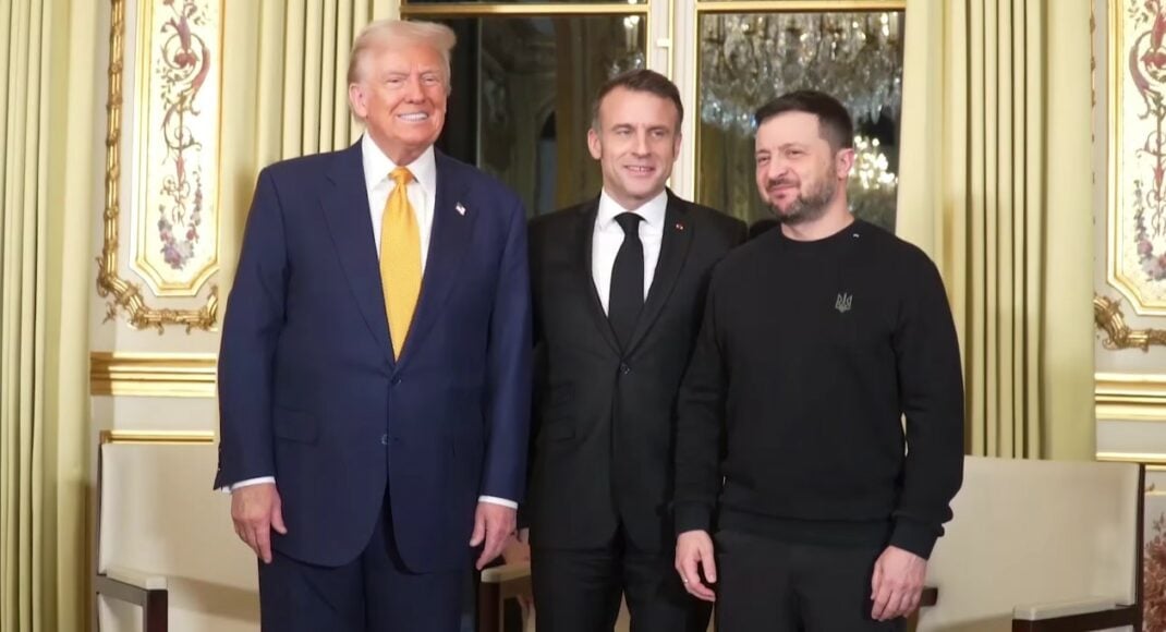 Зеленский прокомментировал встречу с Трампом и Макроном в Елисейском дворце (видео)
