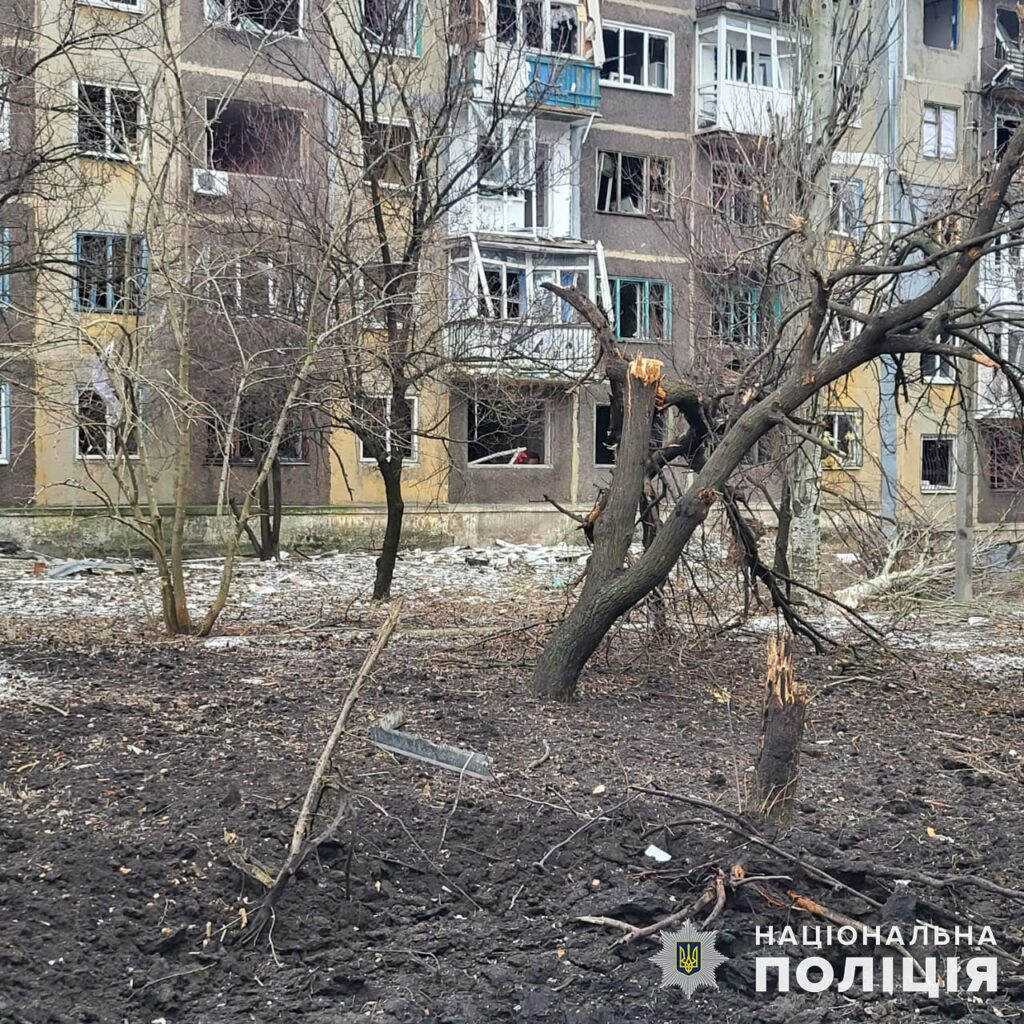 Протягом доби поліція зафіксувала 2645 ворожих ударів по Донеччині