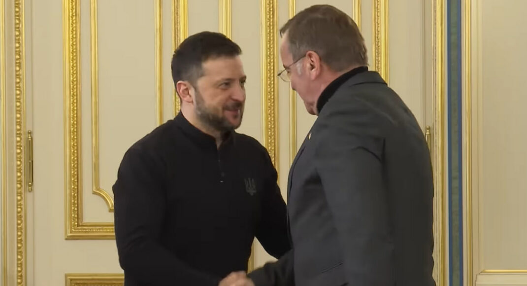 Зеленський провів зустріч з міністром оборони Німеччини Пісторіусом (відео)