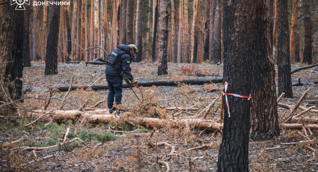 В Донецкой области пиротехники ГСЧС обследовали более 120 000 квадратных метров территории