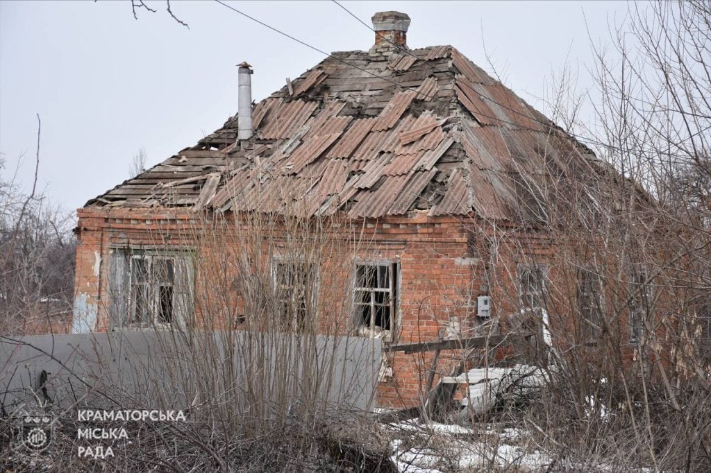 У Краматорську ворожим обстрілом пошкоджено 40 домогосподарств