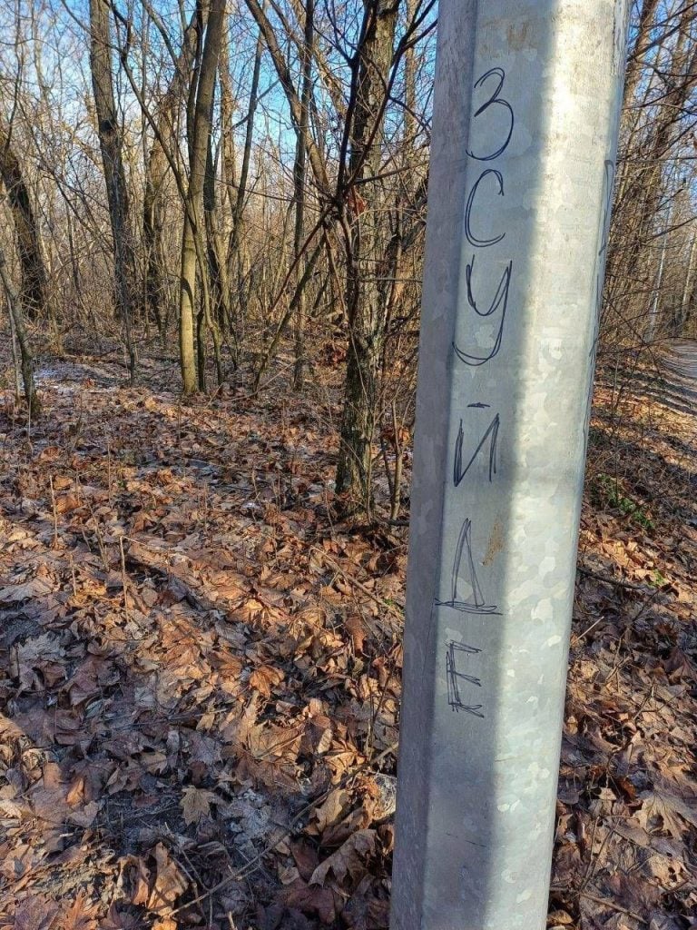 На улицах и в парках оккупированной Луганской области появились символы сопротивления