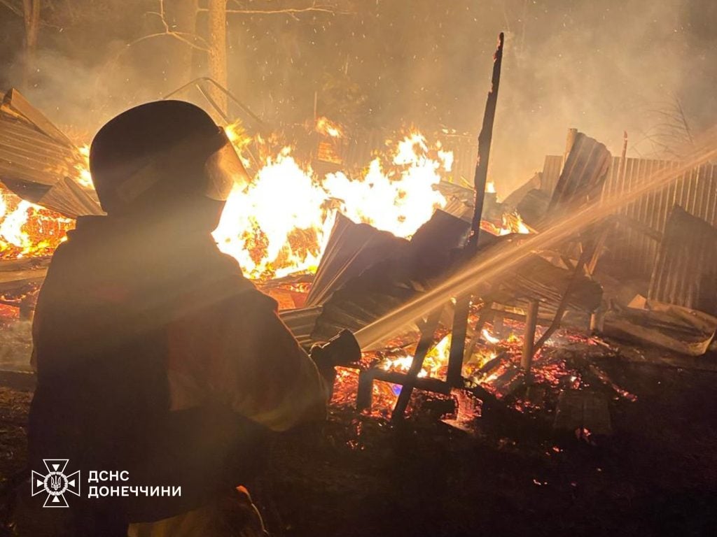 пожежа на Донеччині