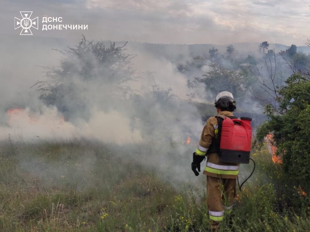 Донеччина, обстріл, пожежі