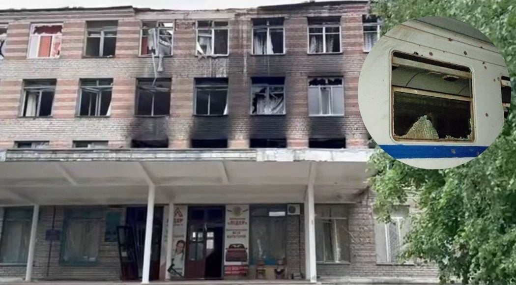 Славянск попал под вражеский обстрел: есть повреждения железнодорожного вокзала и учебного заведения (фото)