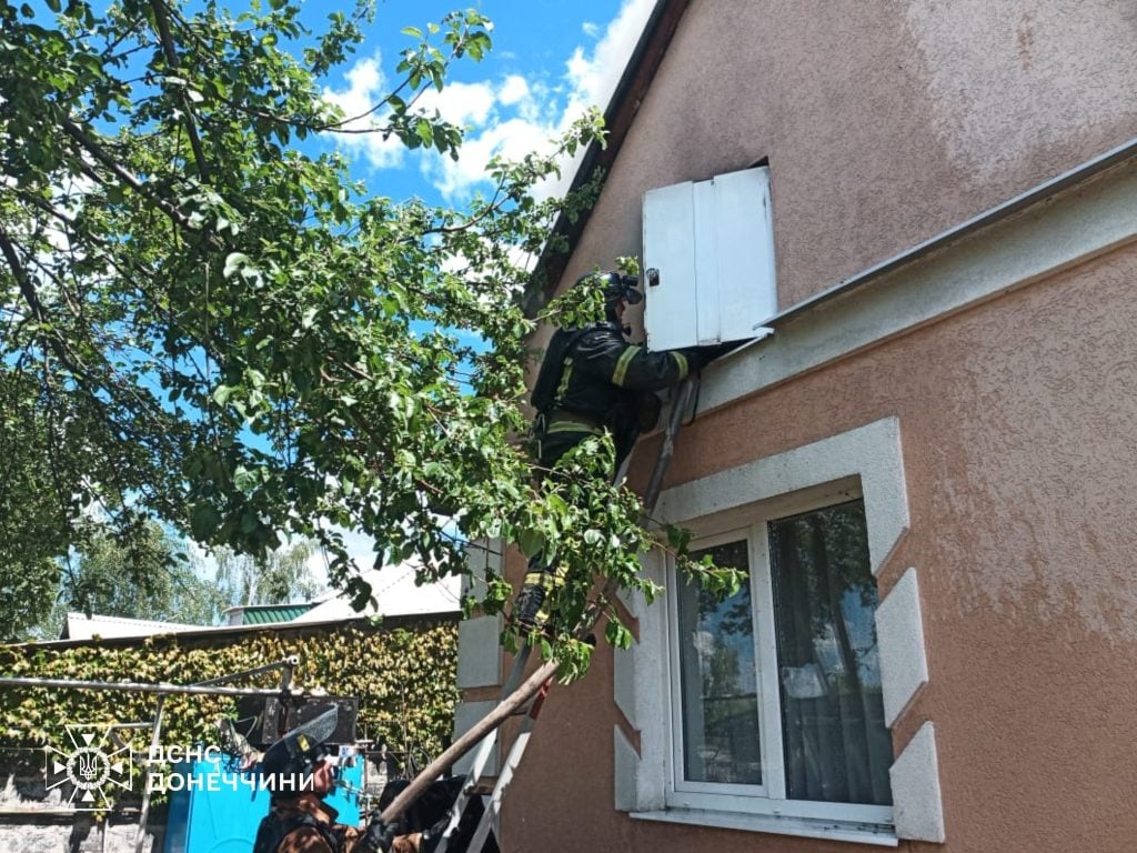 Вогнеборці Донеччини ліквідували пожежу житлового будинку в Миколаївці