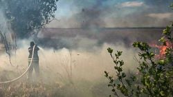 Огнеборцы с Луганщины ликвидировали пожары на Харьковщине (фото)