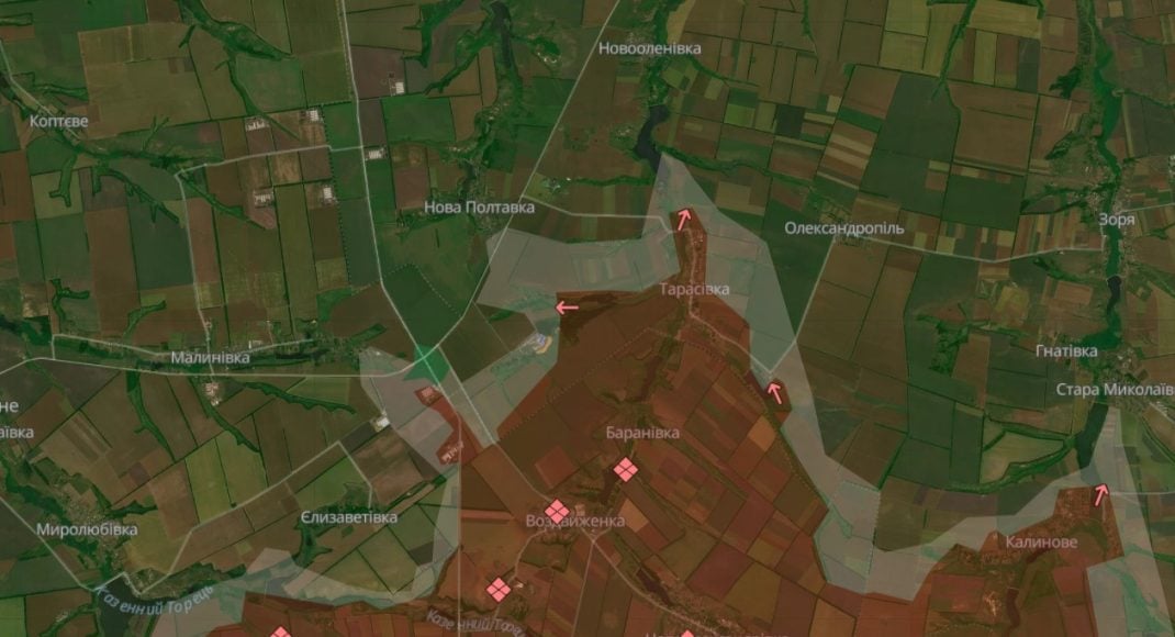 Россияне активизировались на направлении Малиновка-Новая Полтавка-Новооленовка и оккупировали Тарасовку
