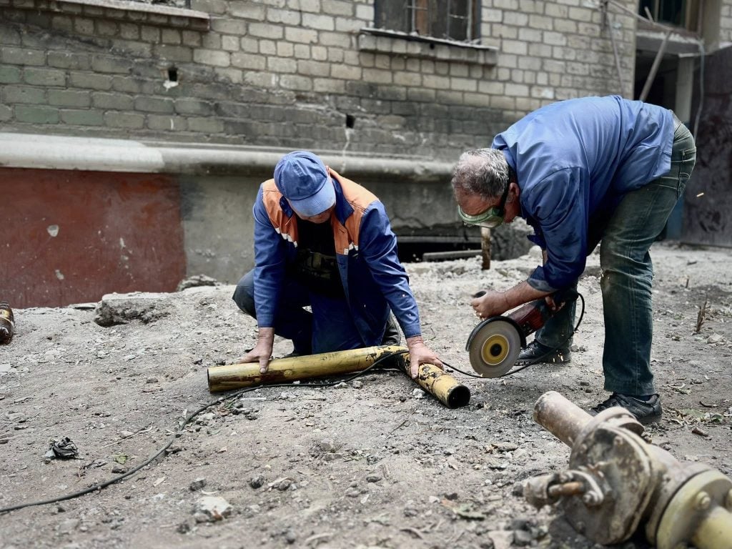 У Краматорську долають чергові наслідки російських обстрілів на газових мережах