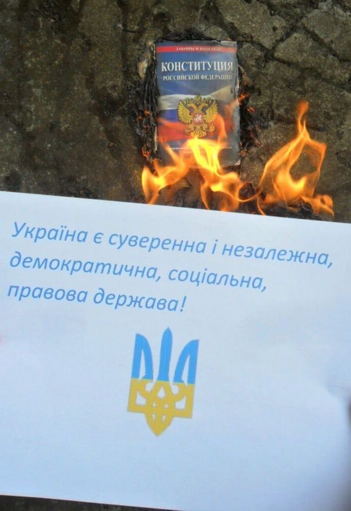 активісти руху Жовта Стрічка поширили на ТОТ важливі меседжі