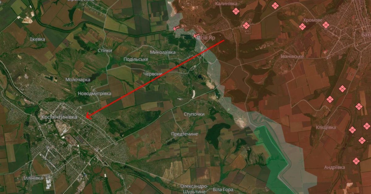 На Костянтинівку окупанти направляють дрони та безпілотники з Часового Яру