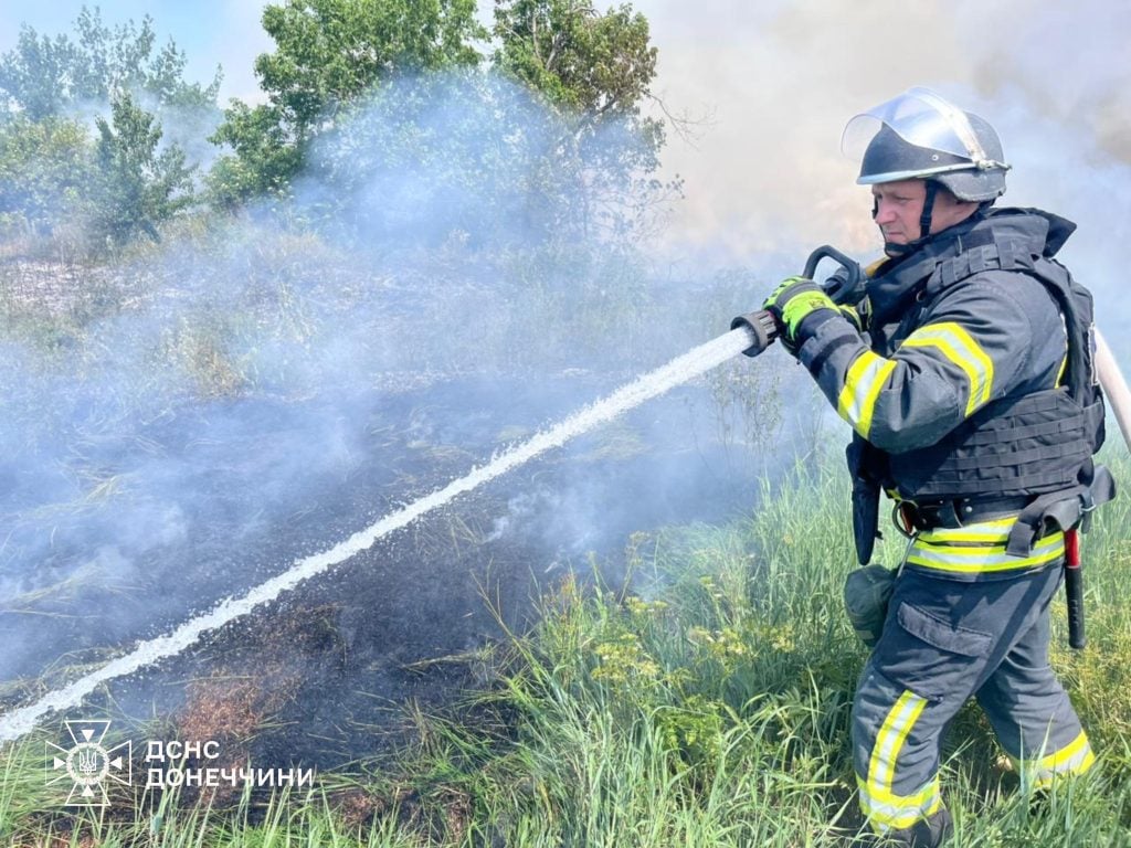 пожежа на донеччині