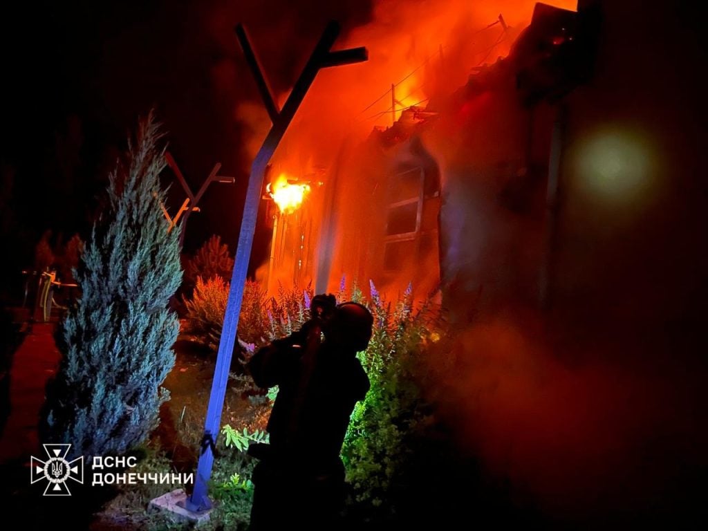 пожары в Донецкой области